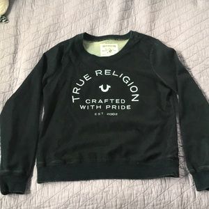 True Religion Long Sleeve Sweater Navy Blue/Denim